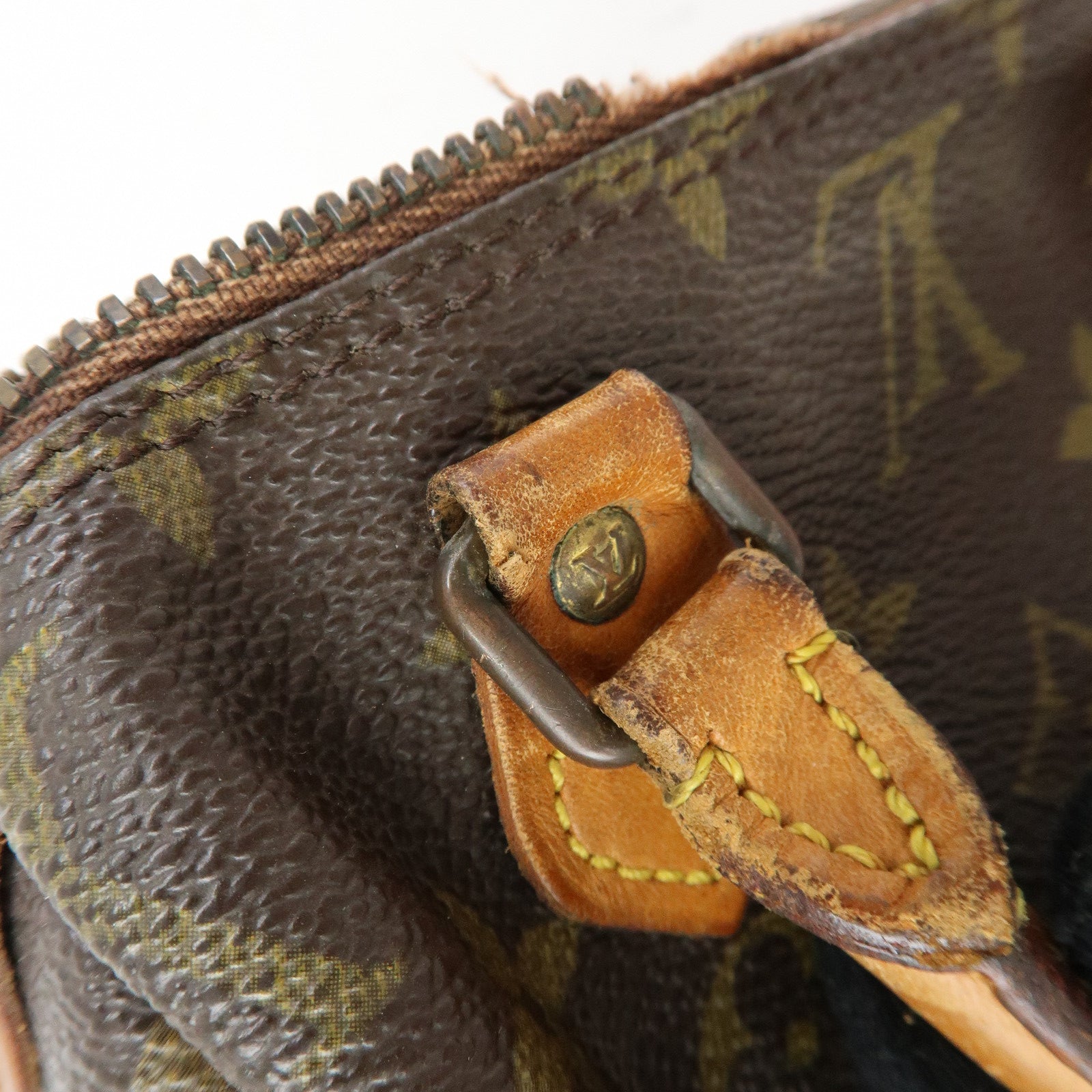 Louis Vuitton Monogram Mini Speedy Hand Bag & Strap Brown M41534