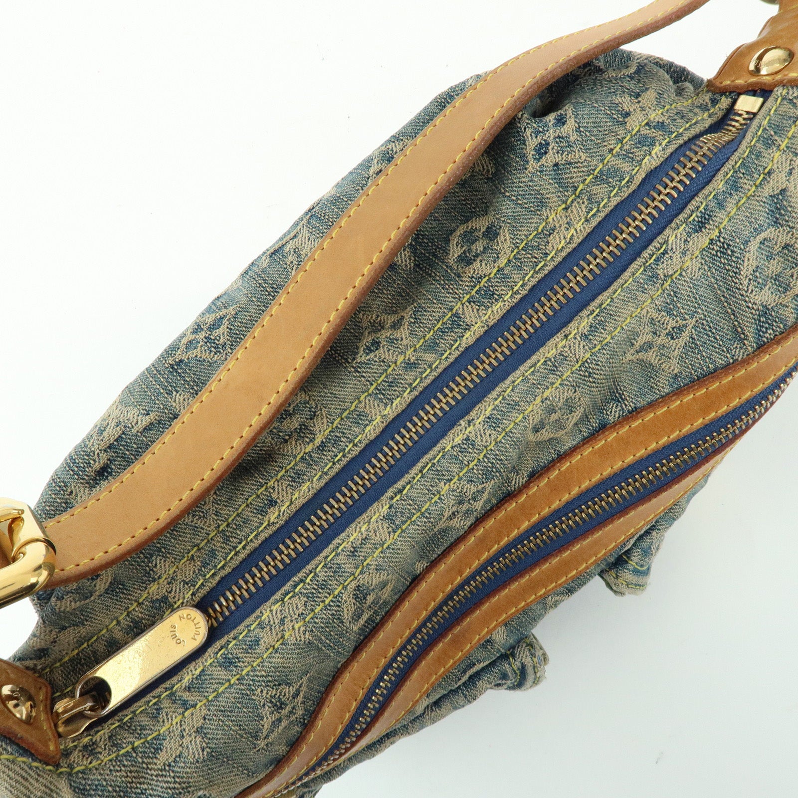 Louis Vuitton Monogram Denim Baggy PM 2Way Bag Shoulder Bag M95049