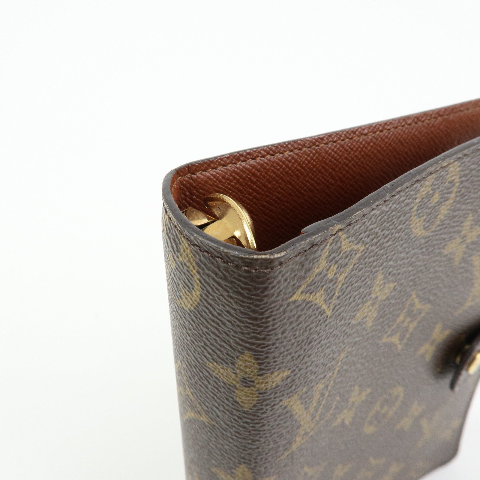 Louis Vuitton Monogram Agenda MM Planner Cover Brown R20105