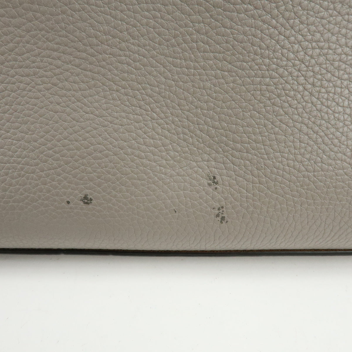 GUCCI Bamboo Leather 2WAY Bag Shoulder Bag Grey 392013