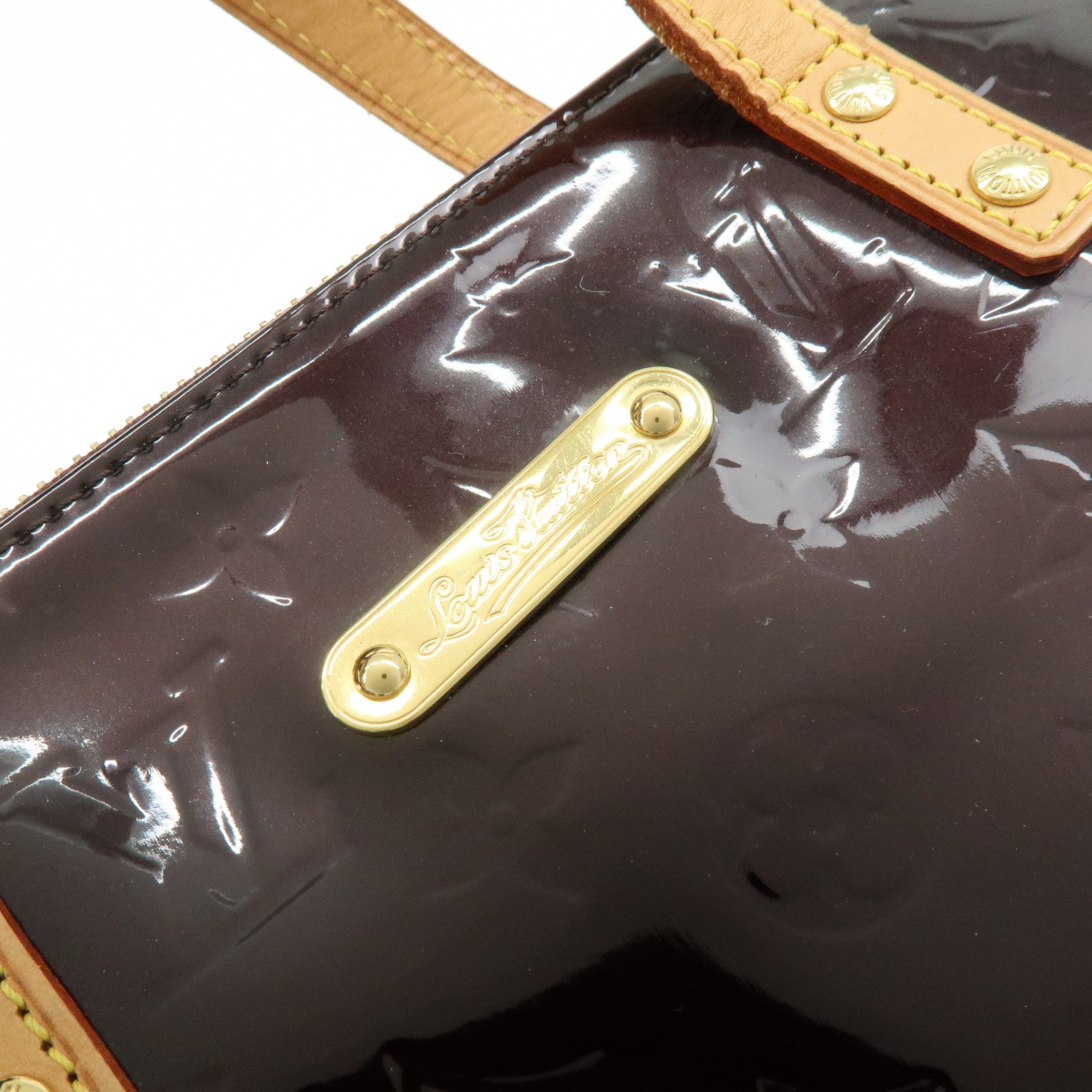 Louis Vuitton Monogram Vernis Bellevue PM Hand Bag Violet M93584
