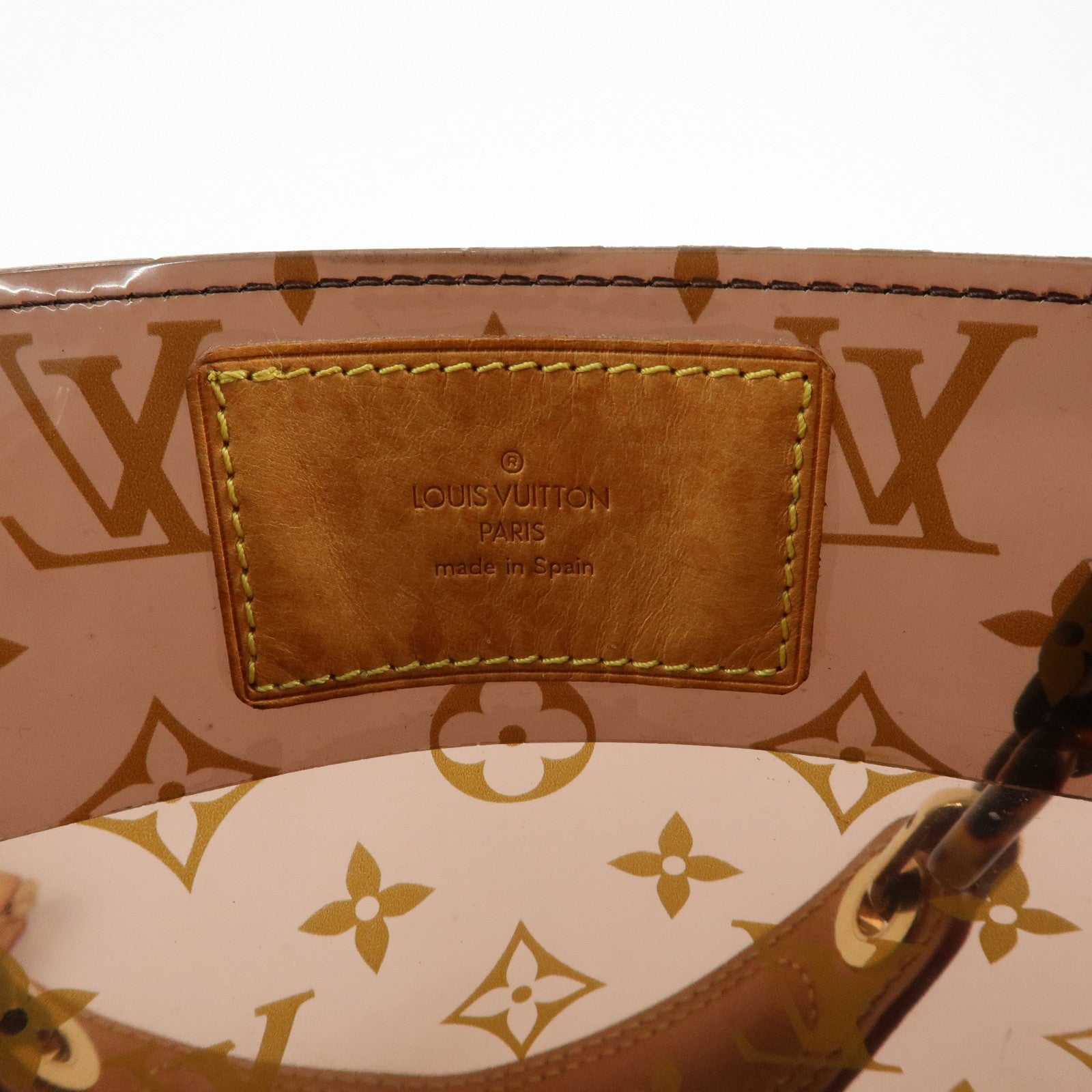 Louis Vuitton Monogram Cabas Ambre PM Tote Bag Clear Brown M92502