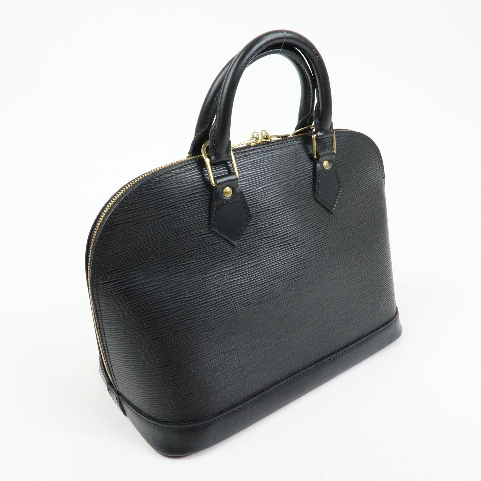 Louis Vuitton Epi Alma Hand Bag Noir Black M52142