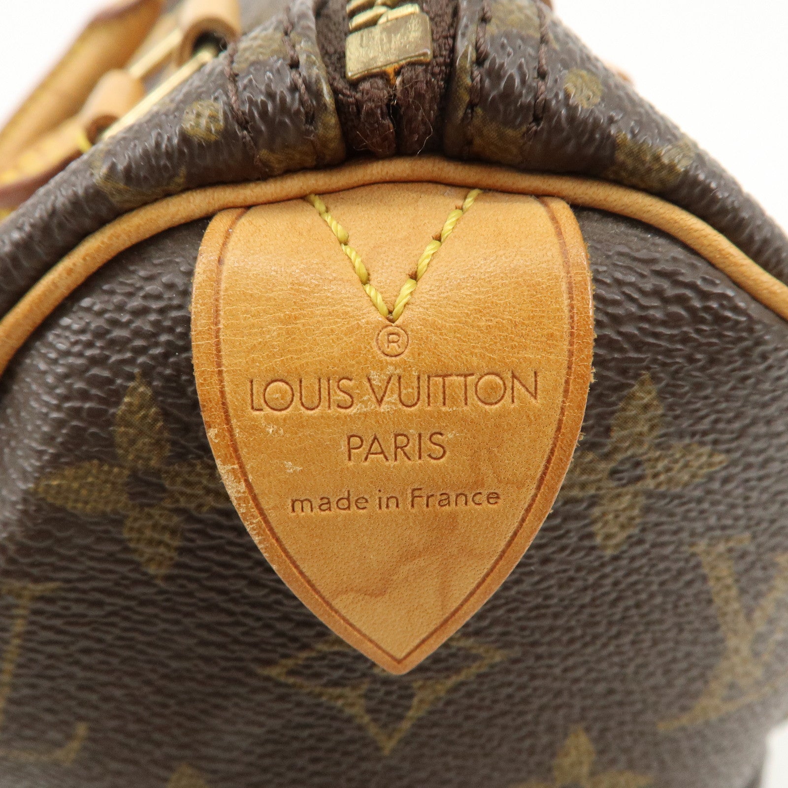 Louis Vuitton Monogram Speedy 25 Hand Bag Boston Bag Brown M41528 Used