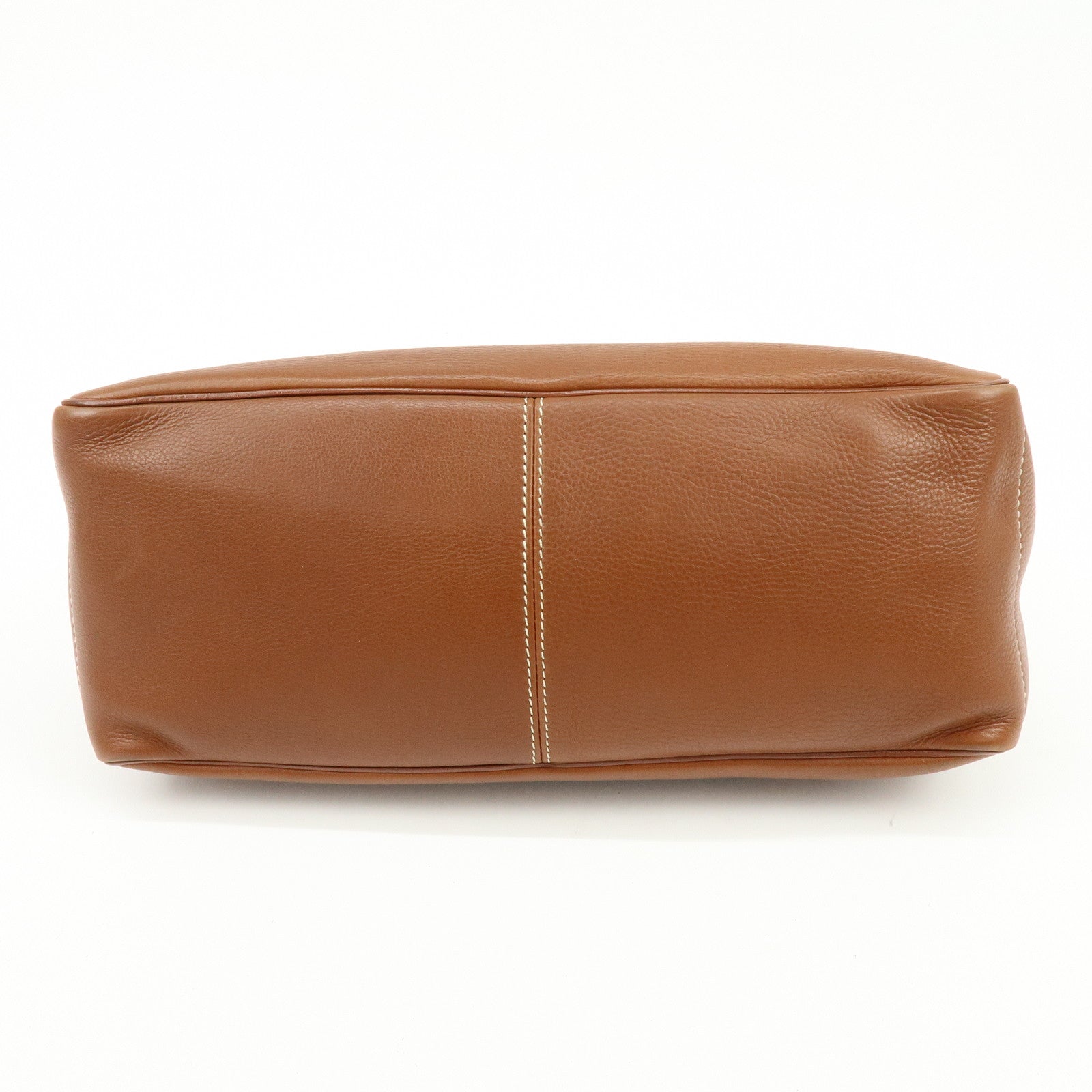 CELINE Boogie Bag Leather Hand Bag Tote Bag Brown