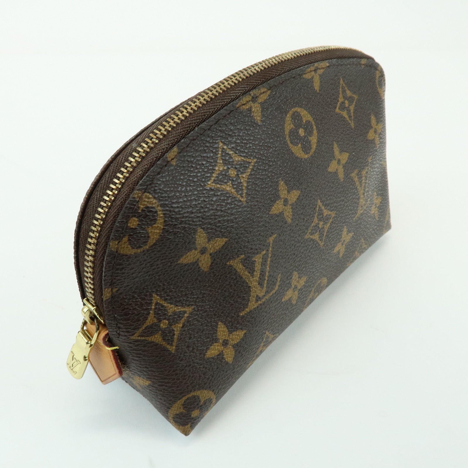 Louis Vuitton Monogram Pochette Cosmetic PM Pouch Brown M47515