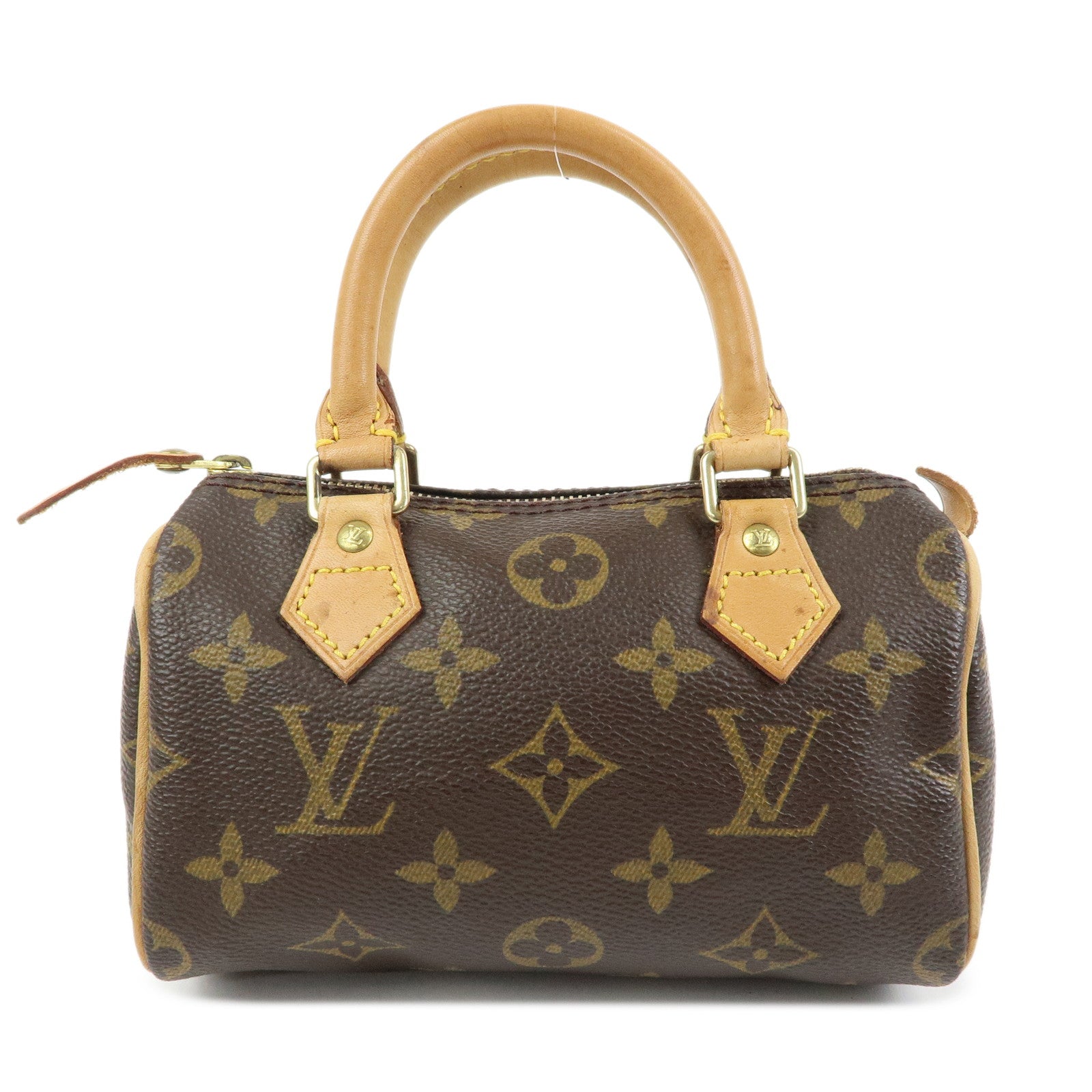 Louis Vuitton Monogram Canvas Mini Speedy Hand Bag Brown M41534