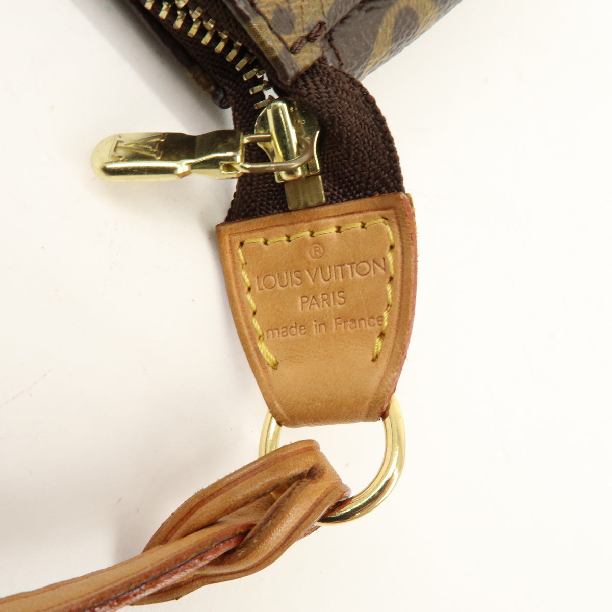 Louis Vuitton Monogram Pochette Accessoires Pouch Hand Bag Brown M51980