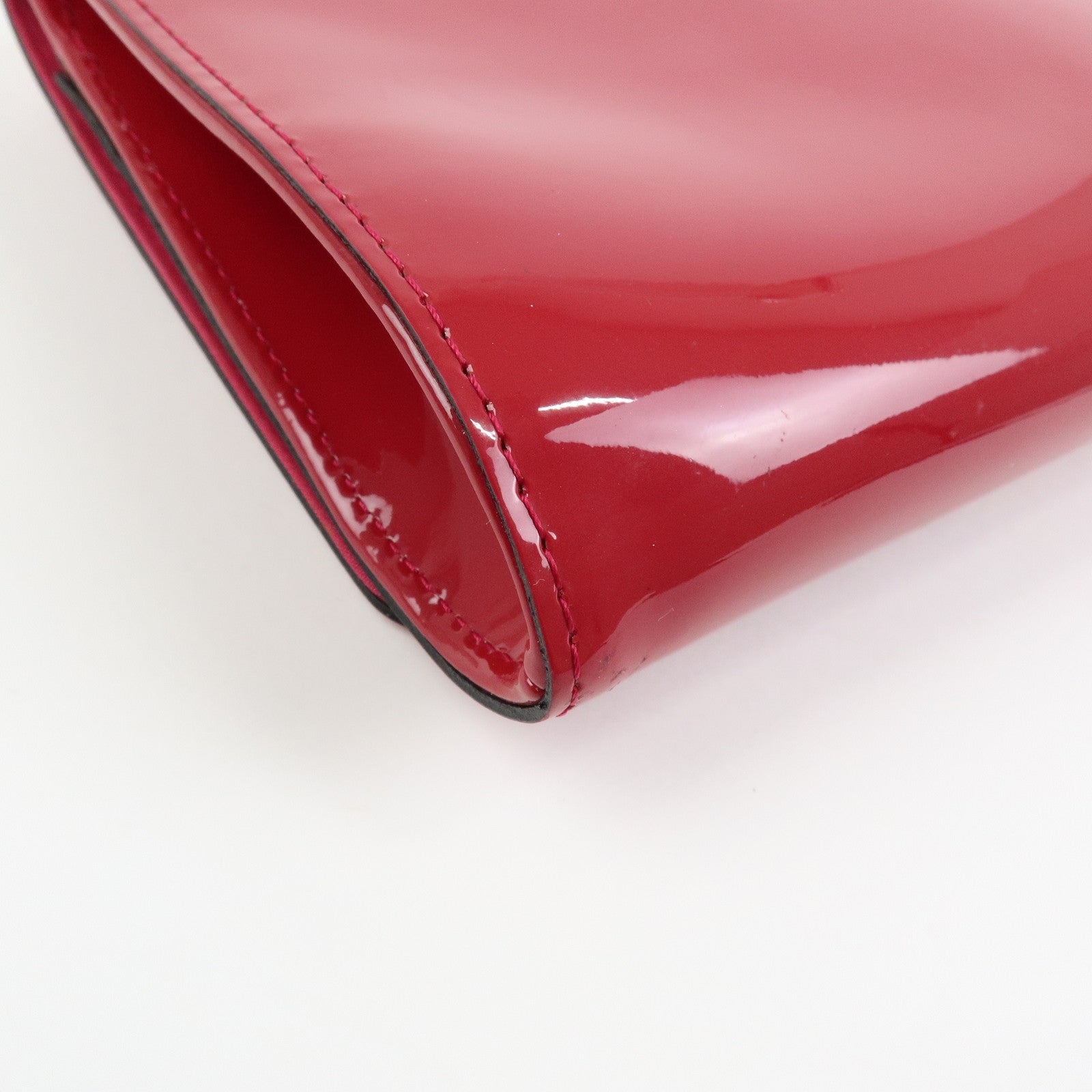 Louis Vuitton Vernis Pochette Louise GM Clutch Bag Rose Indien M61317