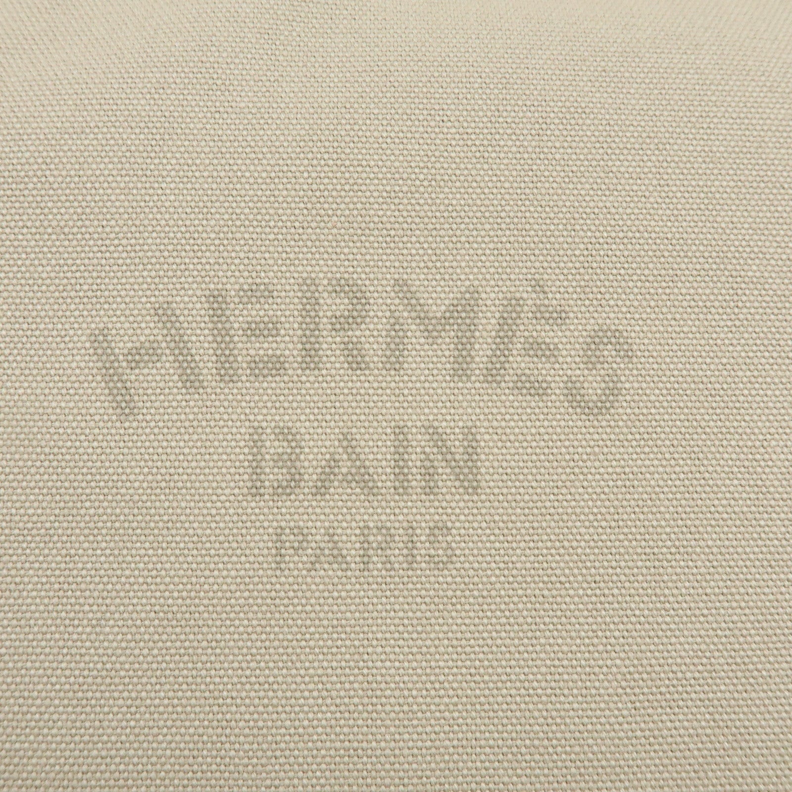 HERMES Yachting GM Canvas Flat Pouch Cosmetic Pouch Beige