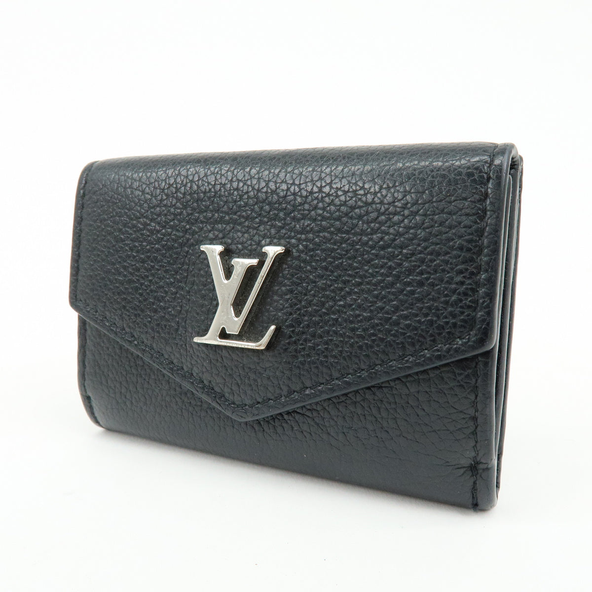 Louis Vuitton Portefeuille Lock Mini Compact Wallet Noir M63921