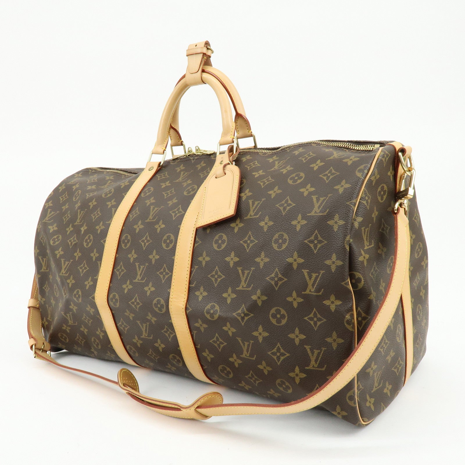 Louis Vuitton Monogram Keep All Bandouliere 55 Boston Bag M41414