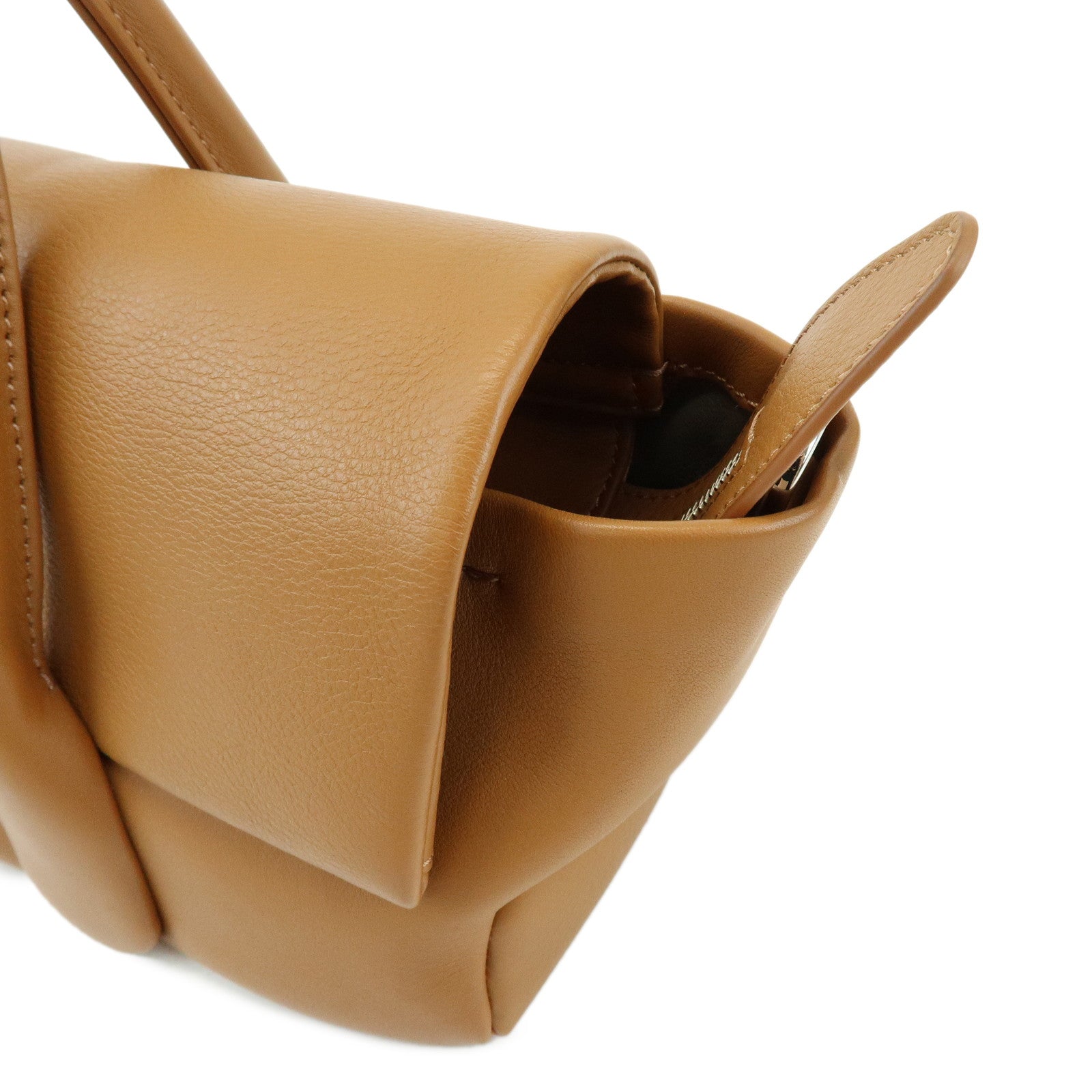 TOD'S Di Leather 2Way Bag Hand Bag Shoulder Bag Brown