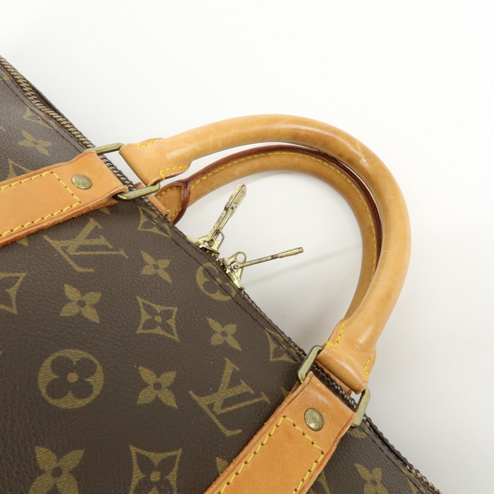 Louis Vuitton Monogram Keep All 50 Boston Bag Hand Bag Brown M41426