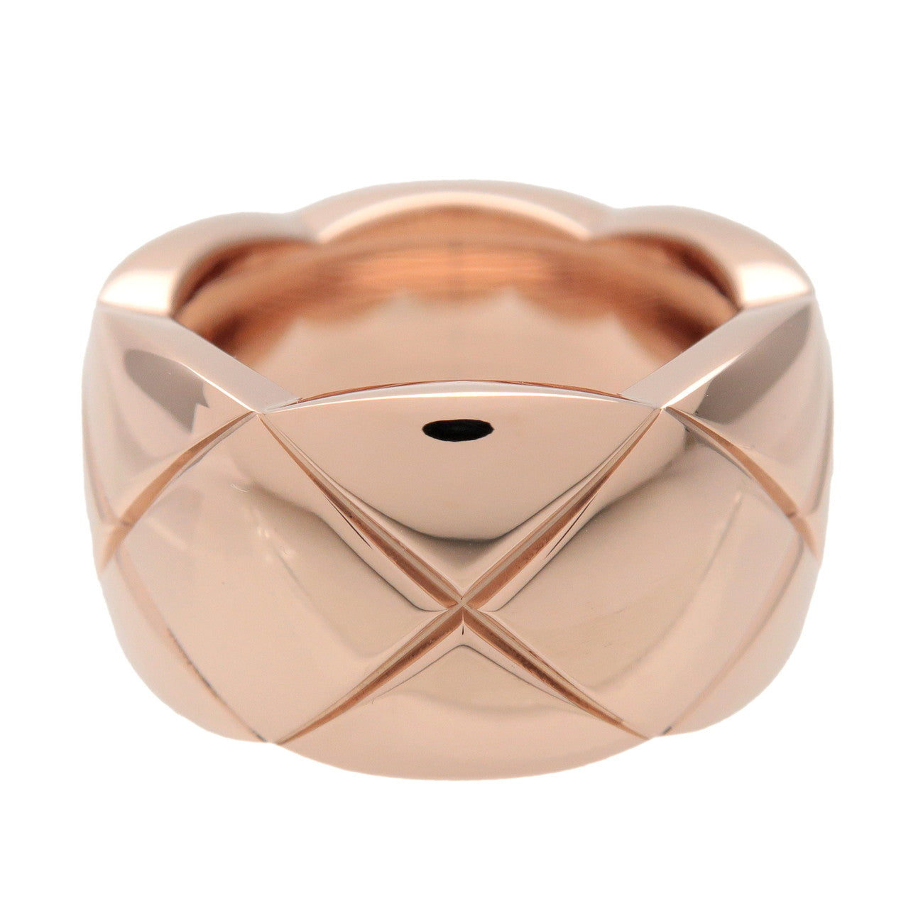 CHANEL COCO Crush Ring Large K18 750PG Rose Gold #51 US 5.5 EU51 J10818