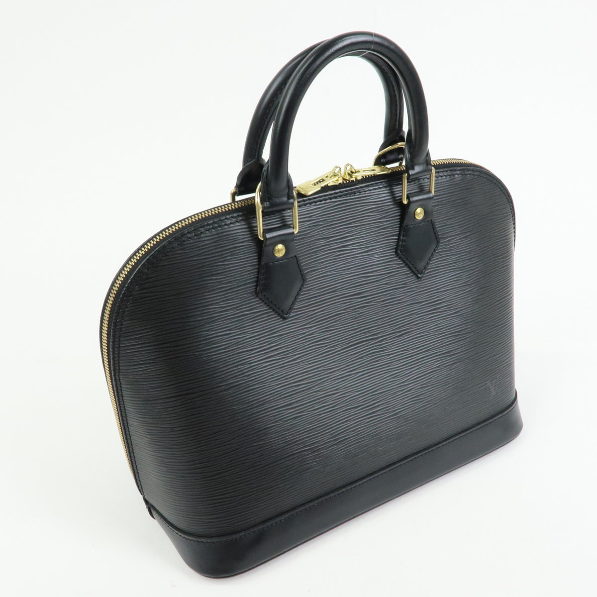 Louis Vuitton Epi Alma Leather Hand Bag Noir Black M52142
