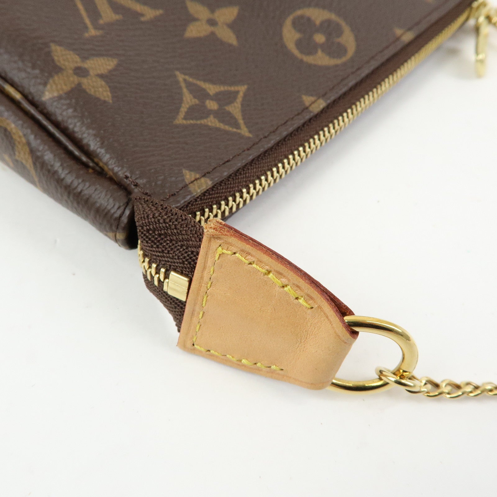 Louis Vuitton Monogram Mini Pochette Accessoires Hand Bag M58009