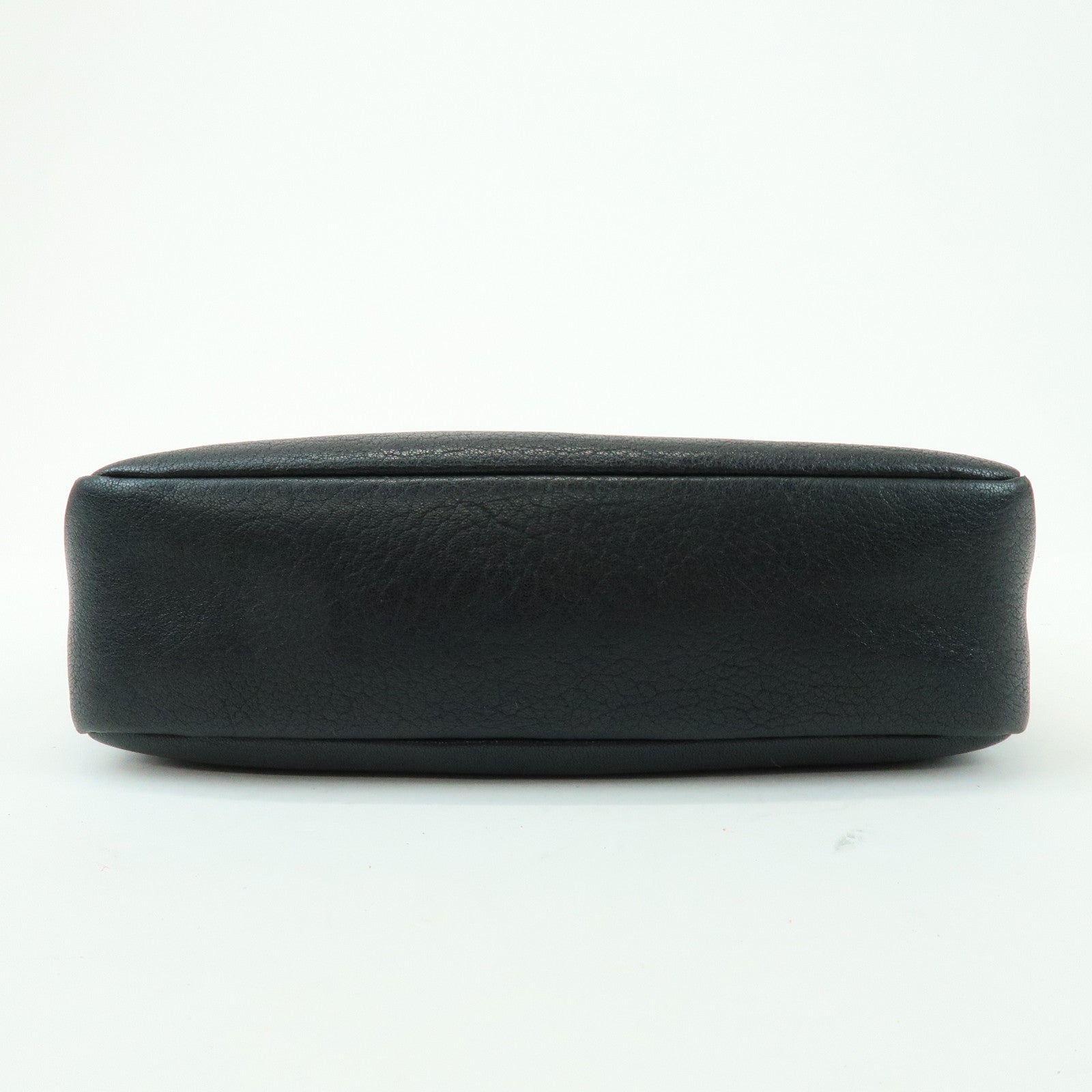 SAINT LAURENT PARIS Lou Cassandra Leather Shoulder Bag Tassel Black