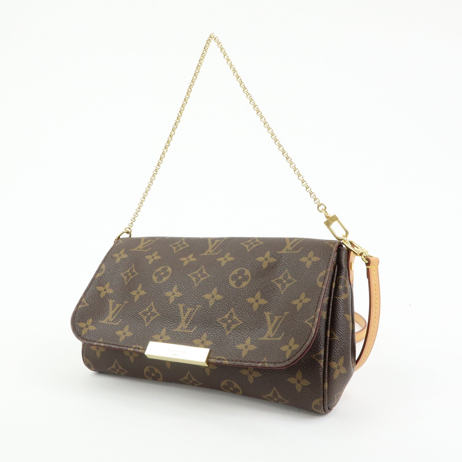 Louis Vuitton Monogram Favorite MM 2Way Bag Shoulder Bag Brown M40718