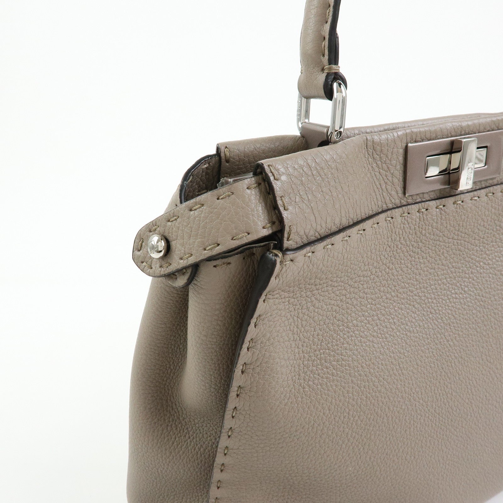 FENDI Peekaboo Medium Celleria 2Way Bag Hand Bag Shoulder Bag 8BN290