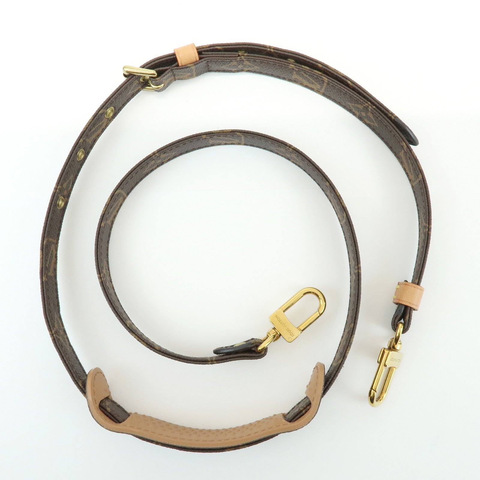 Louis Vuitton Monogram Adjustable Shoulder Strap Brown 120cm J52315