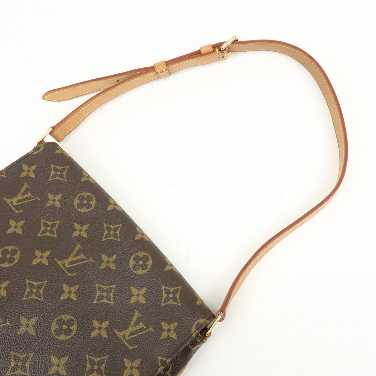 Louis Vuitton Monogram Musette Tango Short Shoulder Bag Brown M51257
