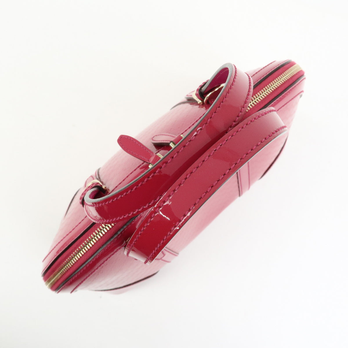 GUCCI Gucci Nice Microguccissima Patent Leather 2Way Bag Pink 309617