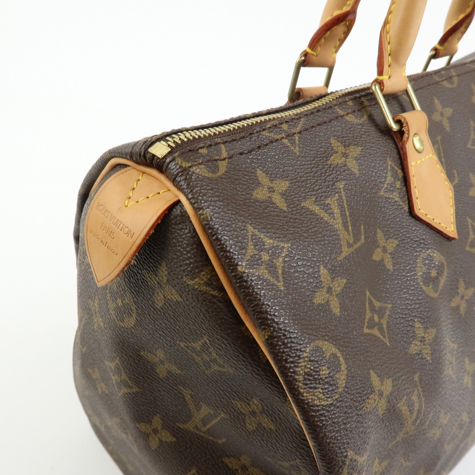 Louis Vuitton Monogram Speedy 35 Boston Bag Hand Bag Brown M41524