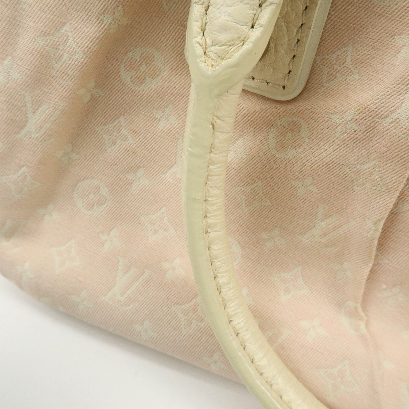 Louis Vuitton Monogram Mini Lin Trapes PM Hand Bag Rose M40062