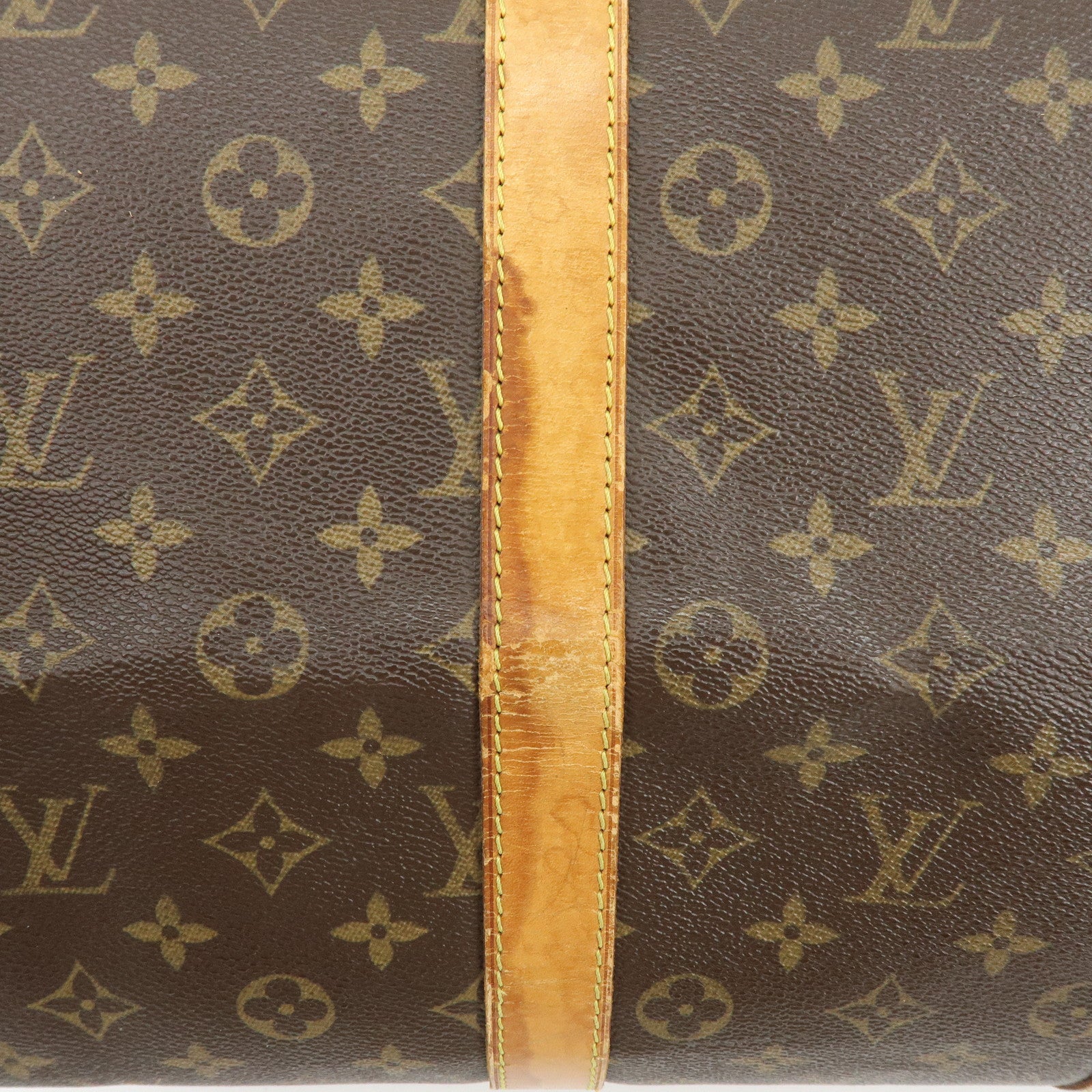 Louis Vuitton Monogram Keep All 55 Boston Bag Hand Bag Brown M41424