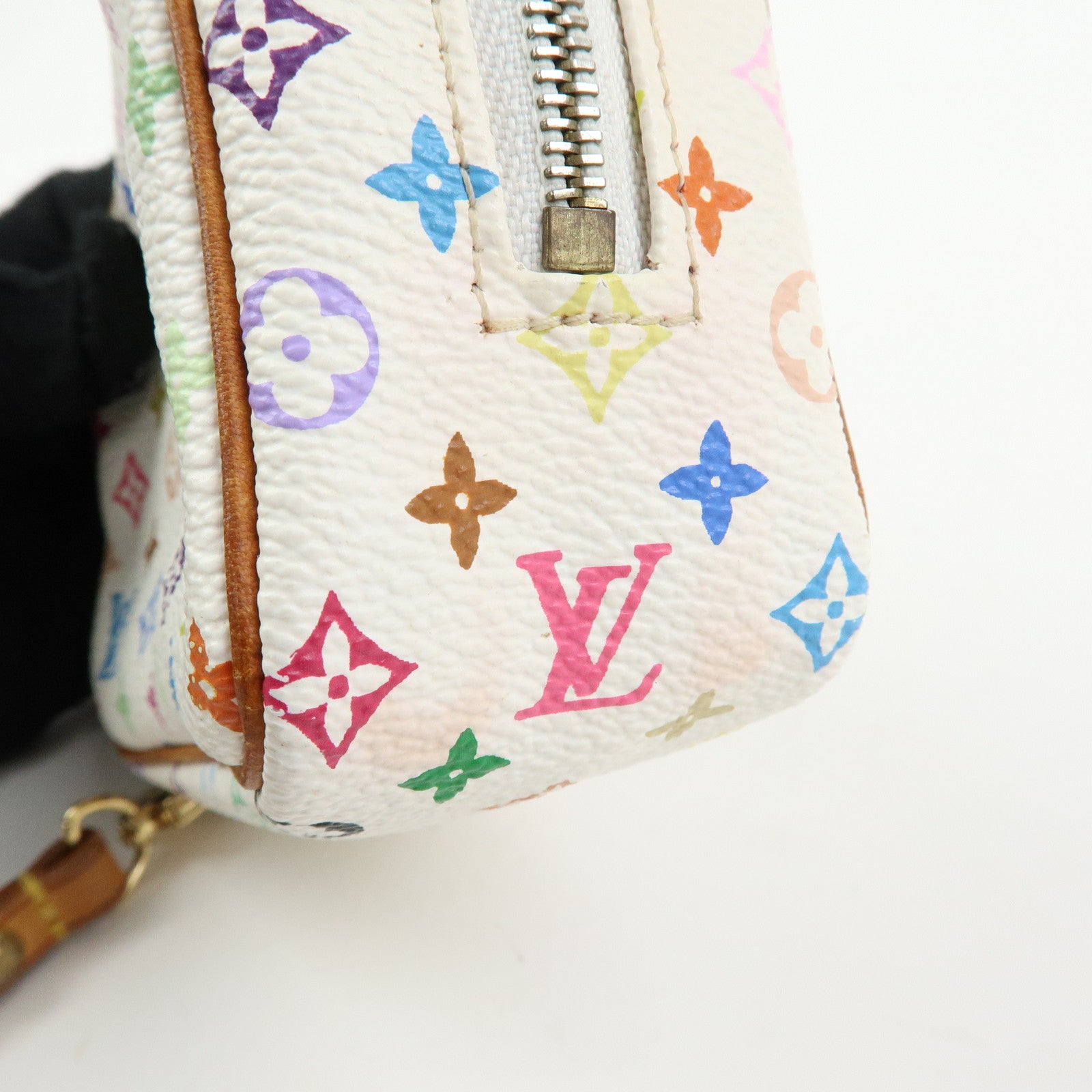 Louis Vuitton Monogram Multicolor Trousse Wapity Pouch Blanc M58033