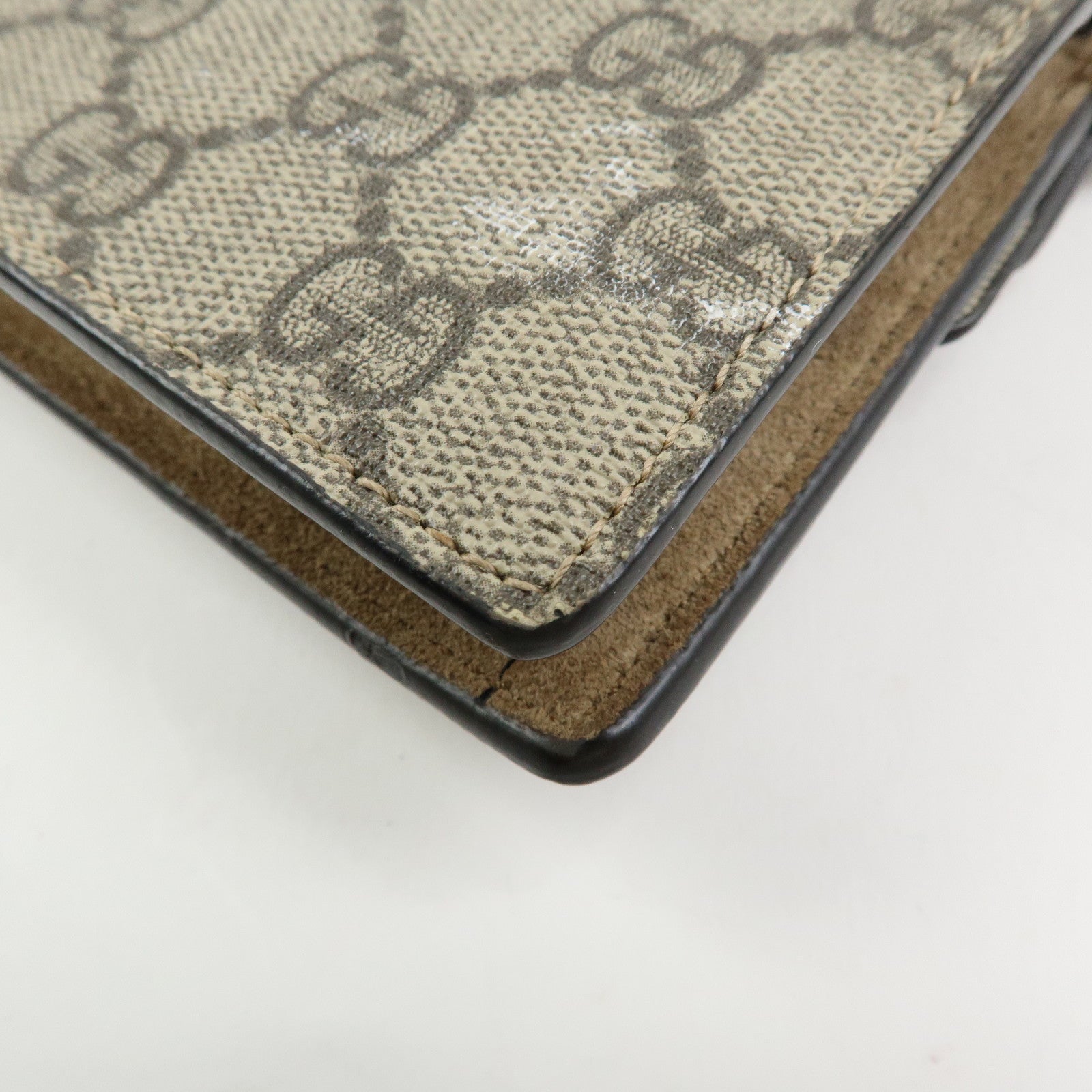 GUCCI Dionysus Super Mini Bag Leather Chain Shoulder Bag Beige 476432