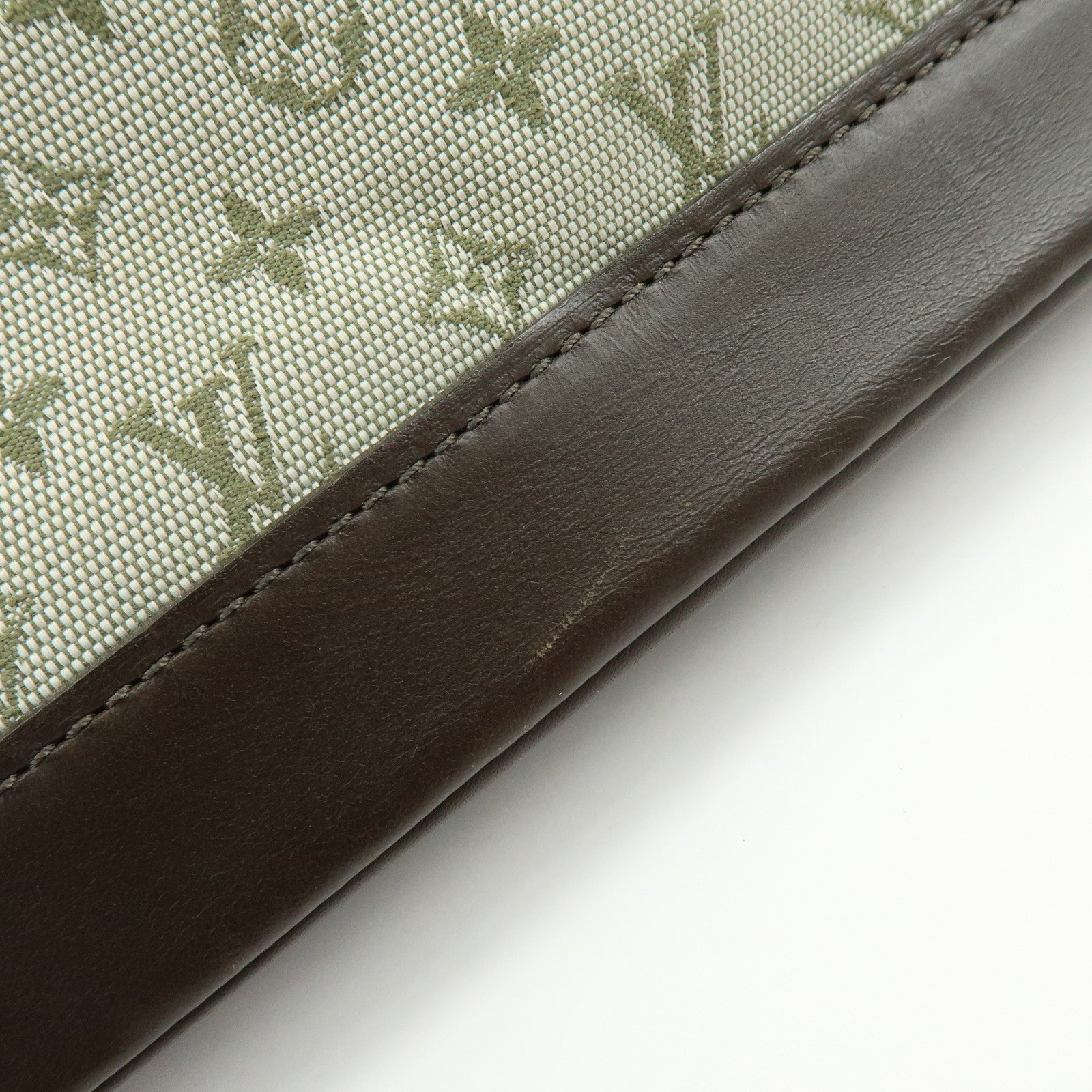 Louis Vuitton Monogram Mini Alma Long Hand Bag Khaki M92206