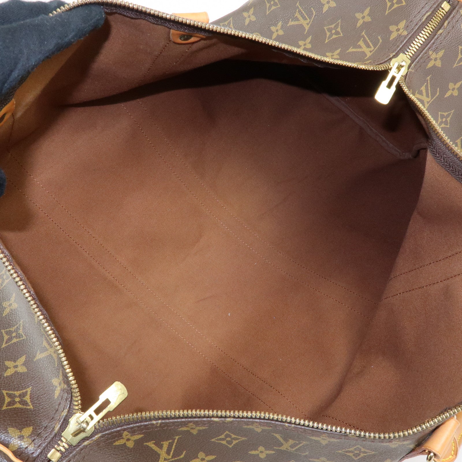 Louis Vuitton Monogram Keep All Bandouliere 60 Boston Bag Brown M41412