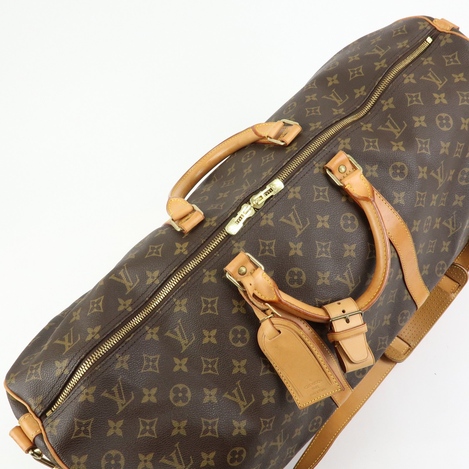 Louis Vuitton Monogram Keep All Bandouliere 60 Boston Bag M41412