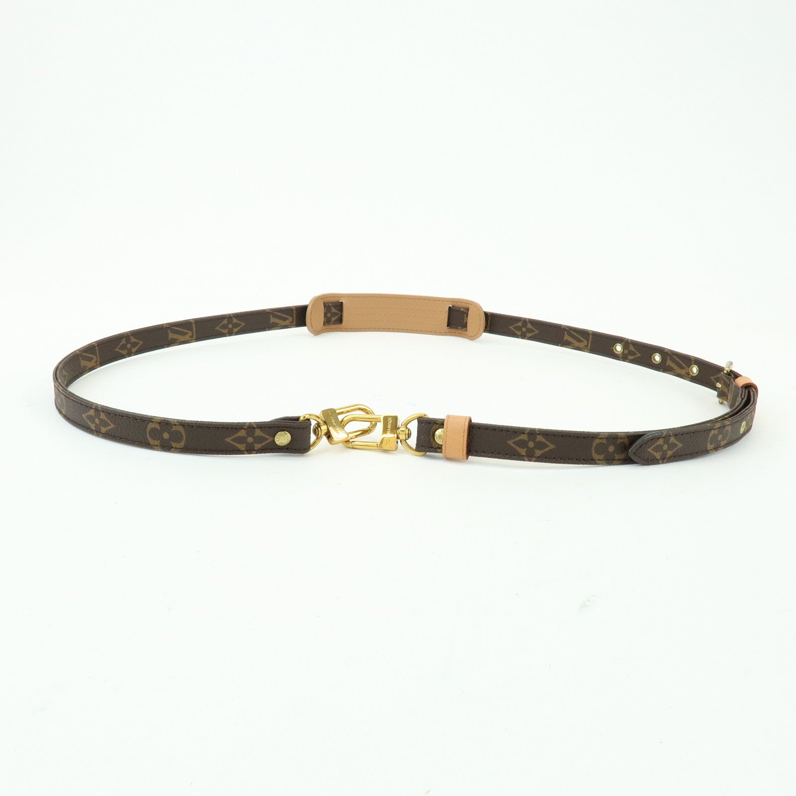 Louis Vuitton Monogram Adjustable Shoulder Strap Brown 120cm J52315