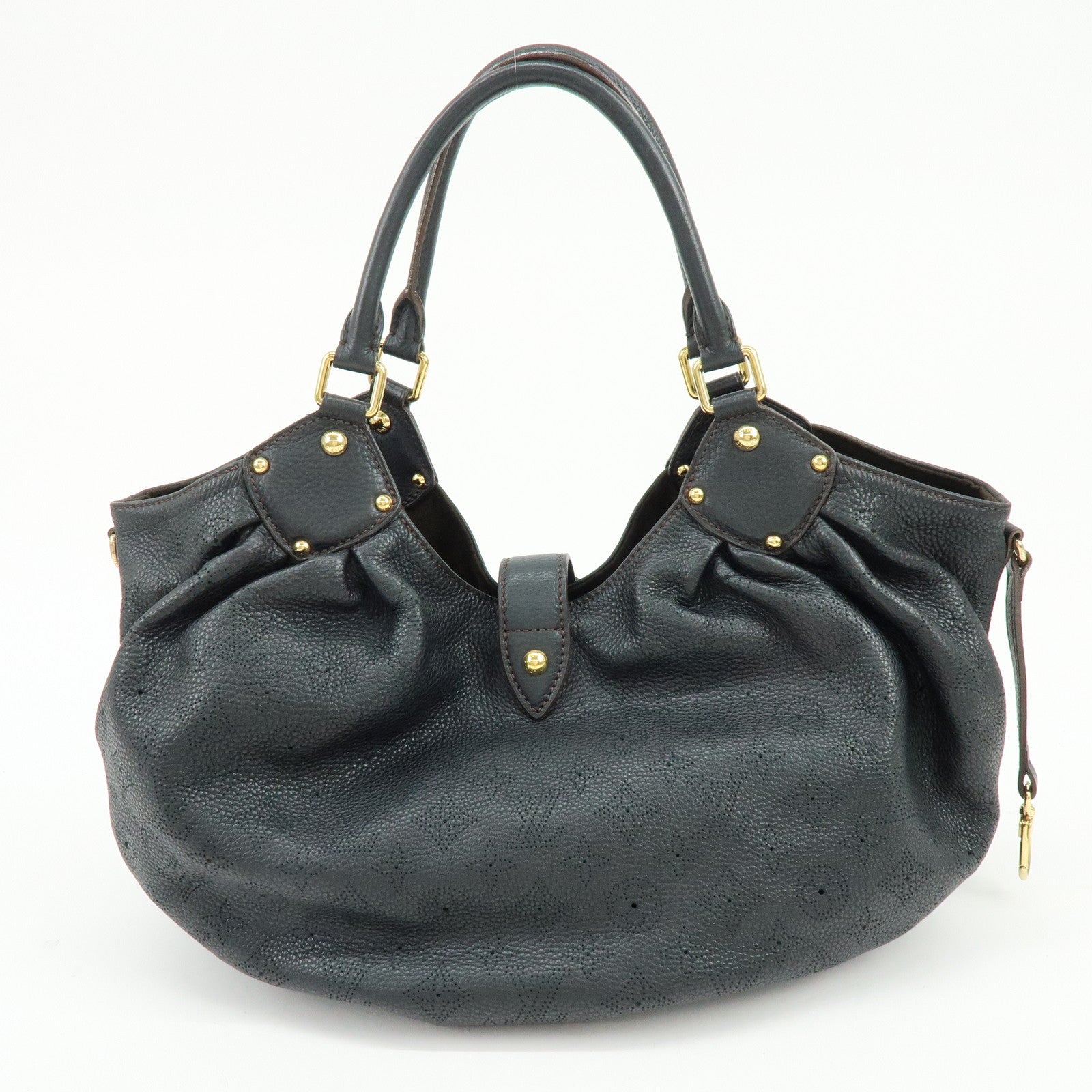 Louis Vuitton Monogram Mahina L Shoulder Bag Hand Bag Noir M95765
