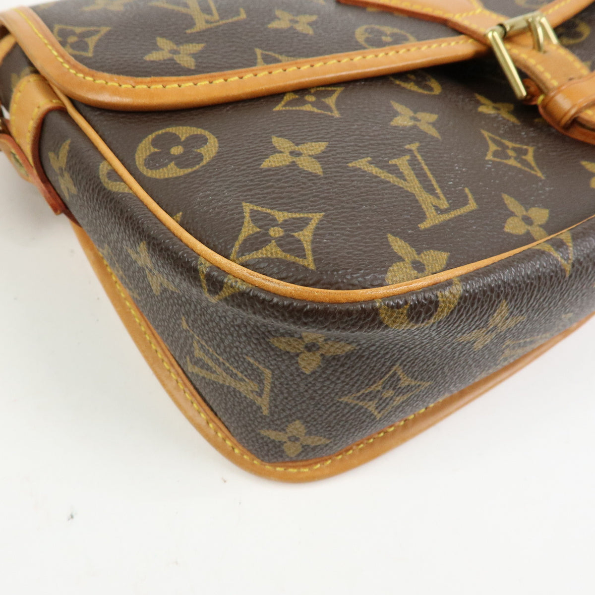 Louis Vuitton Monogram Canvas Sologne Shoulder Bag Brown M42250