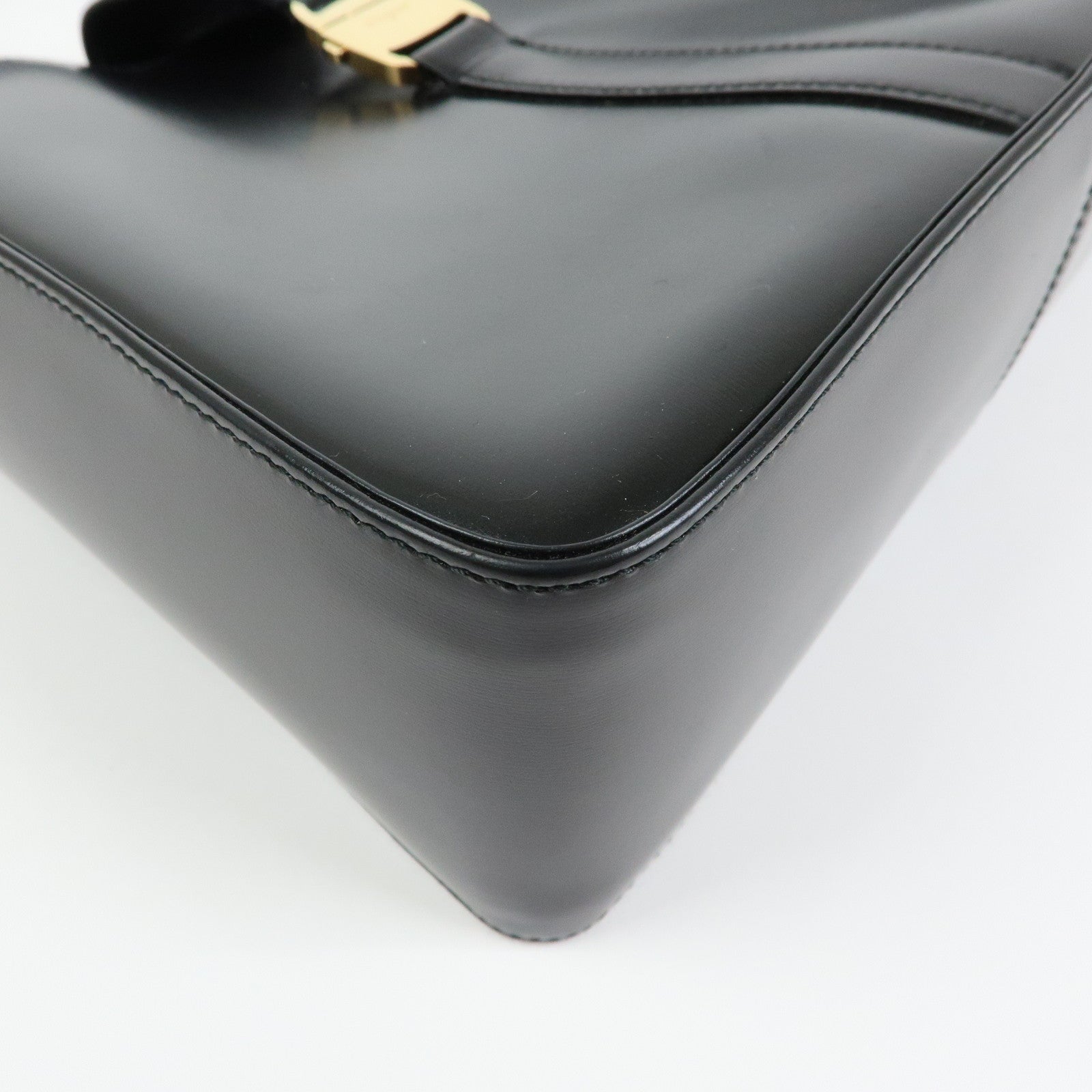Ferragamo Vara Leather 2way Bag Hand Bag Black