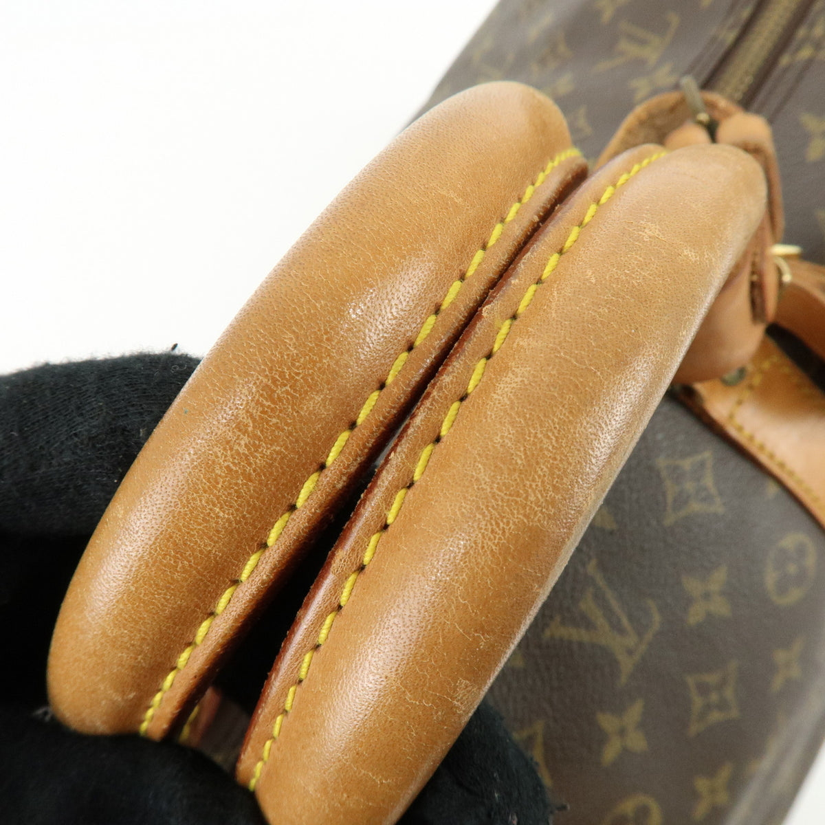 Louis Vuitton Monogram Keep All Bandouliere 55 Boston Bag Brown M41414