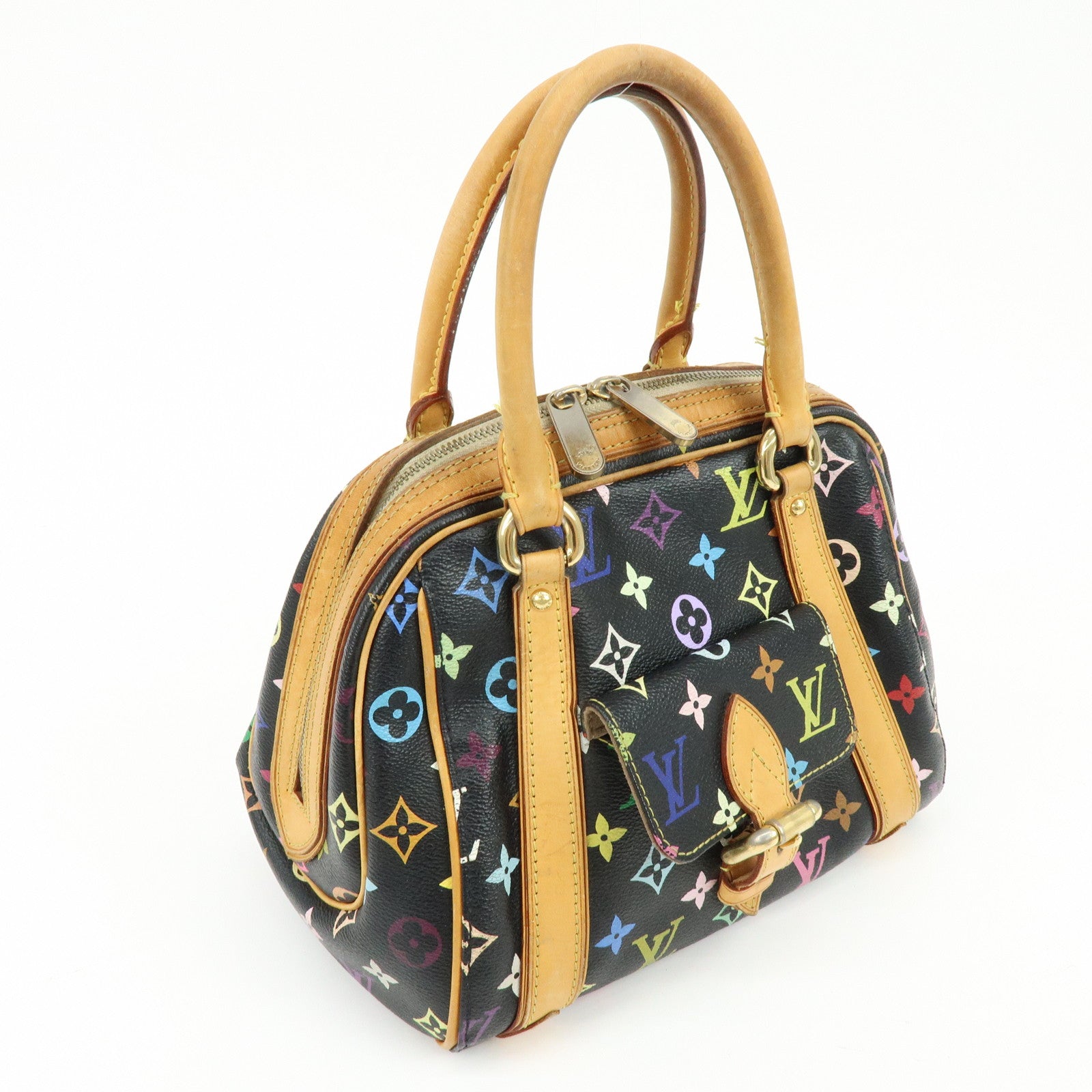 Louis Vuitton Monogram Multicolor Priscilla Hand Bag Noir M40097