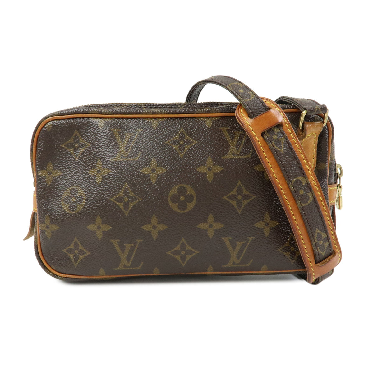Louis Vuitton Monogram Pochette Marly Bandouliere Bag Brown M51828