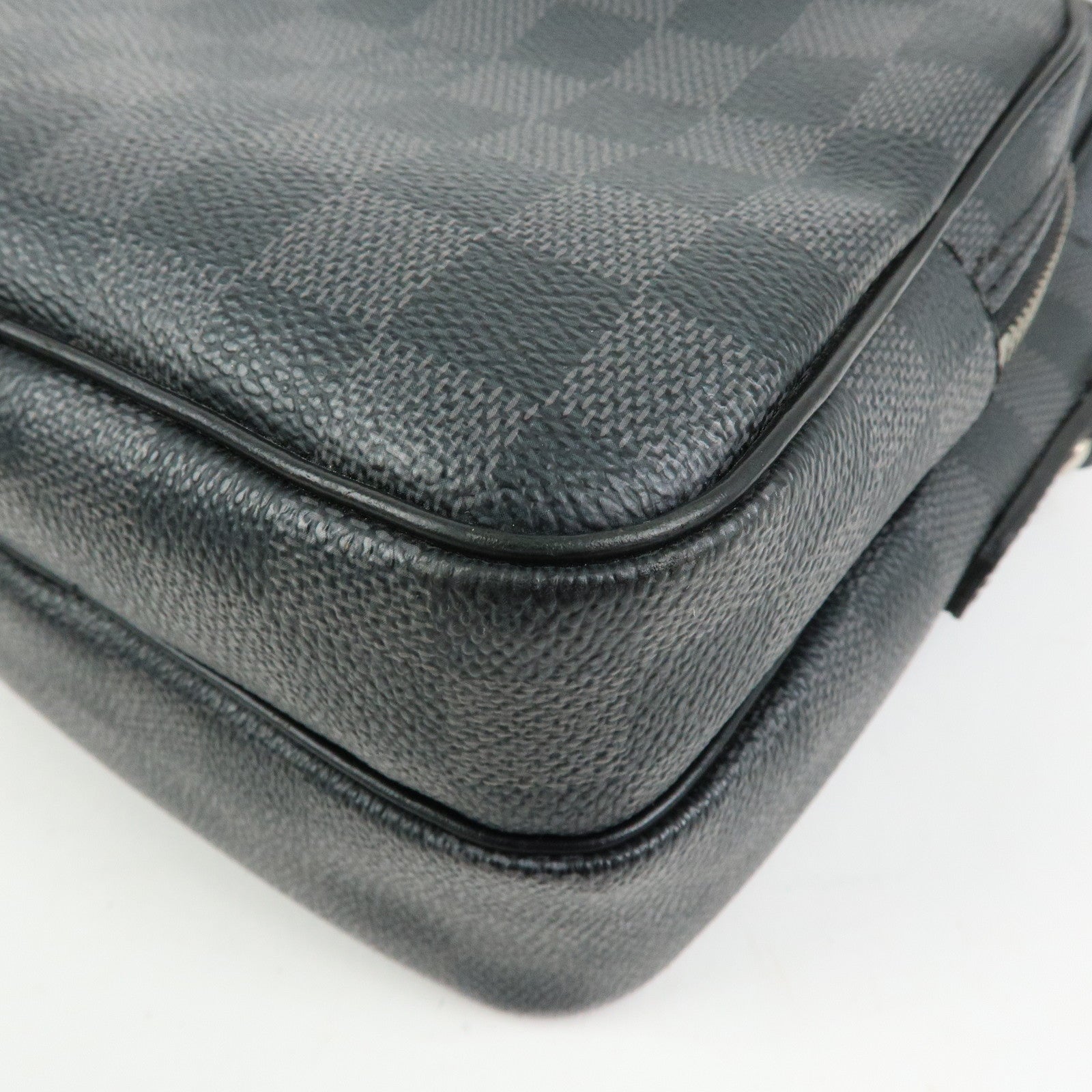 Louis Vuitton Damier Graphite Rem Shoulder Bag Black N41446