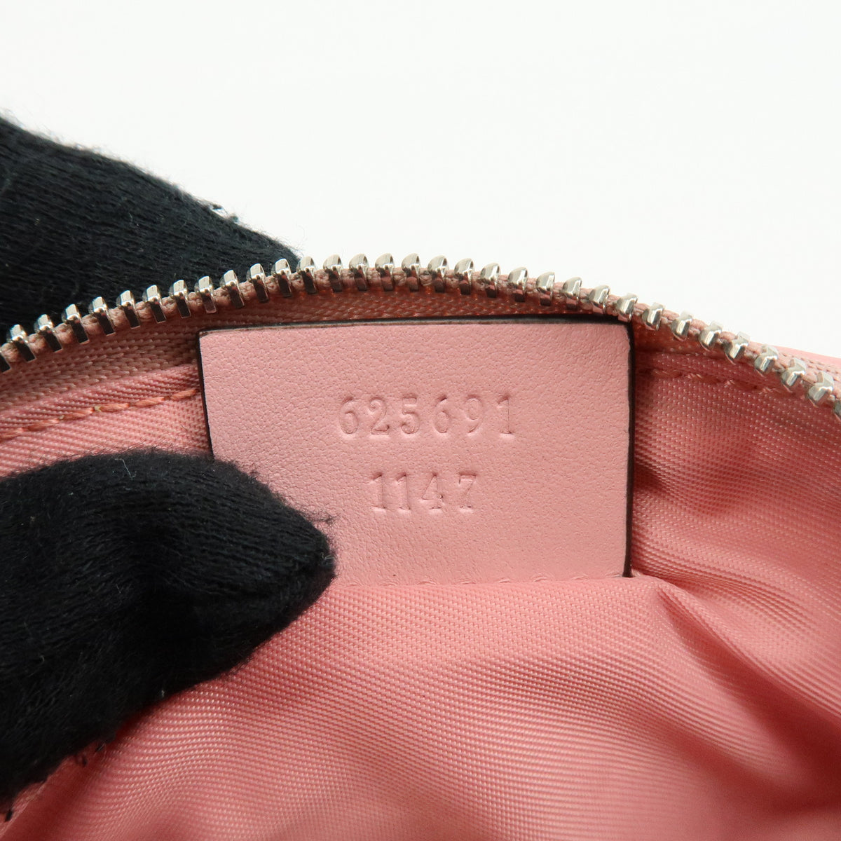 GUCCI GG Marmont Double G Leather Cosmetic Case Key Pouch Pink 625691