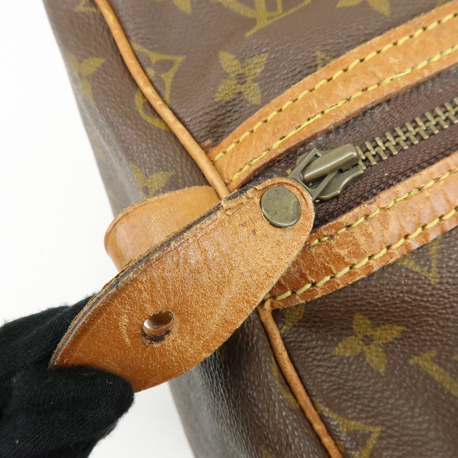 Louis Vuitton Monogram Sac Souple 55 Boston Bag Brown M41622