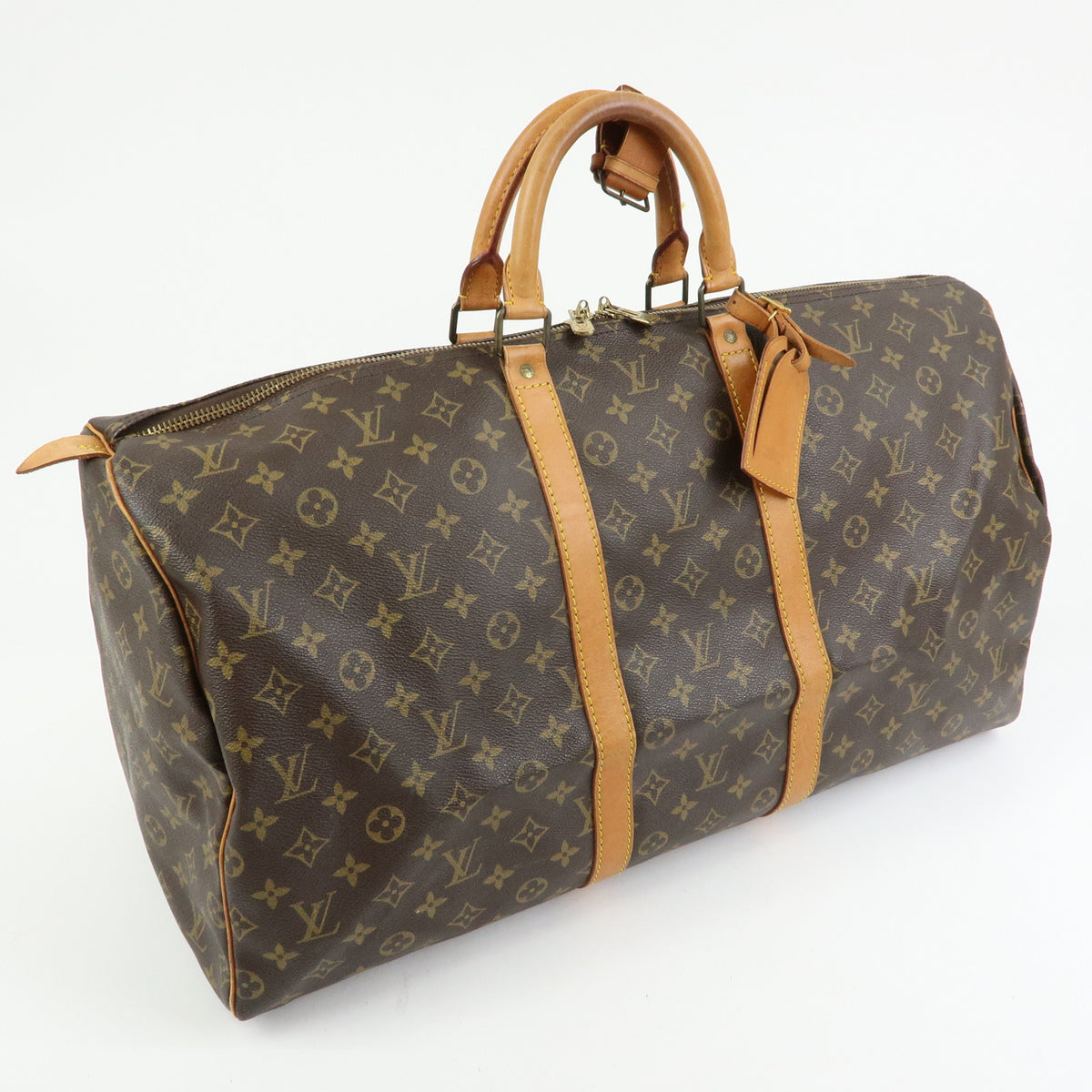 Louis Vuitton Monogram Keep All 55 Boston Bag Brown M41424