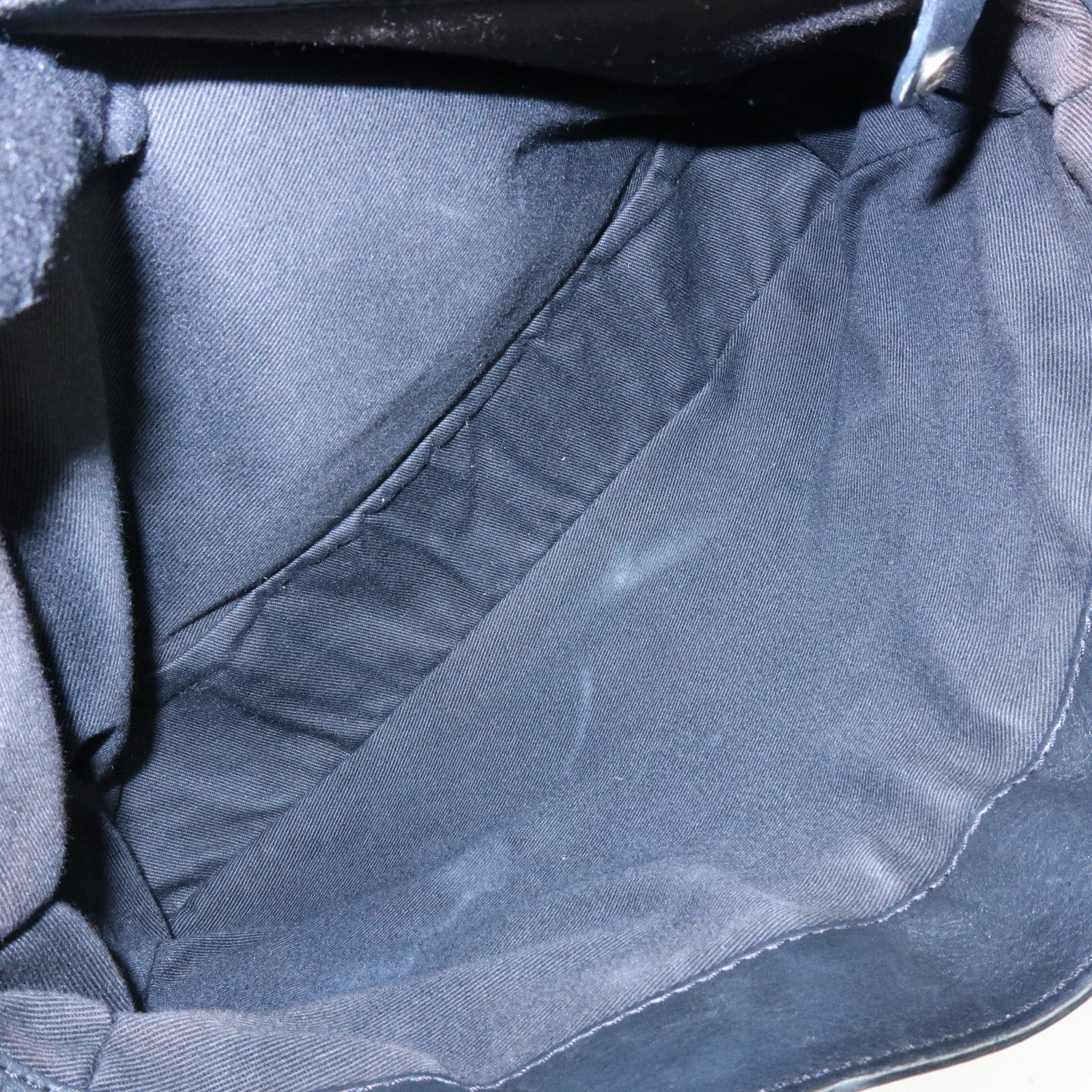 CELINE Macadam Boogie Bag Leather Hand Bag Tote Bag Black