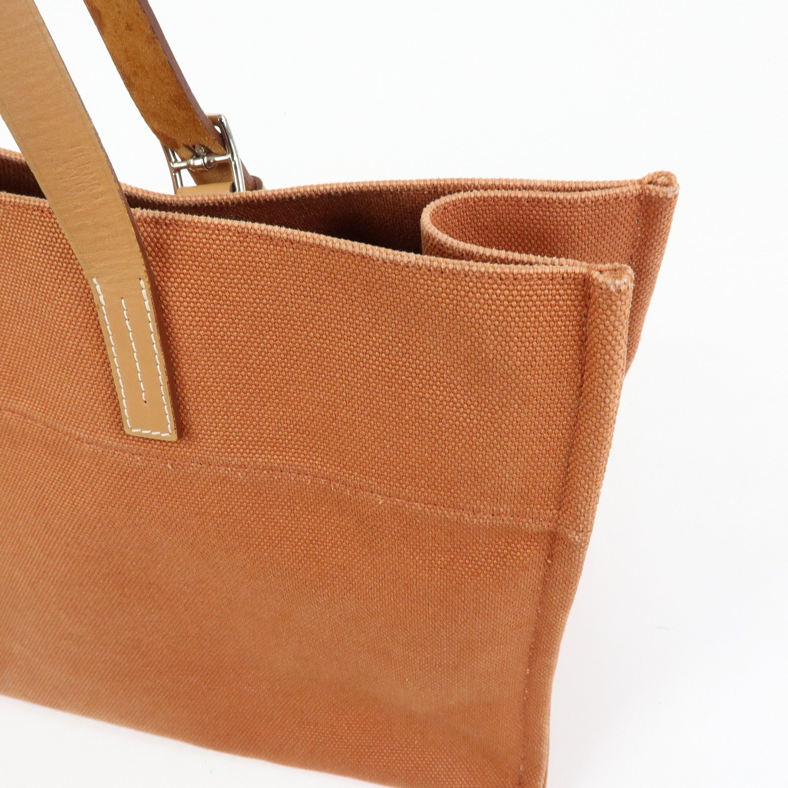 HERMES Etriviere Elan Toile Goeland Tote Bag Shoulder Bag □O Stamped