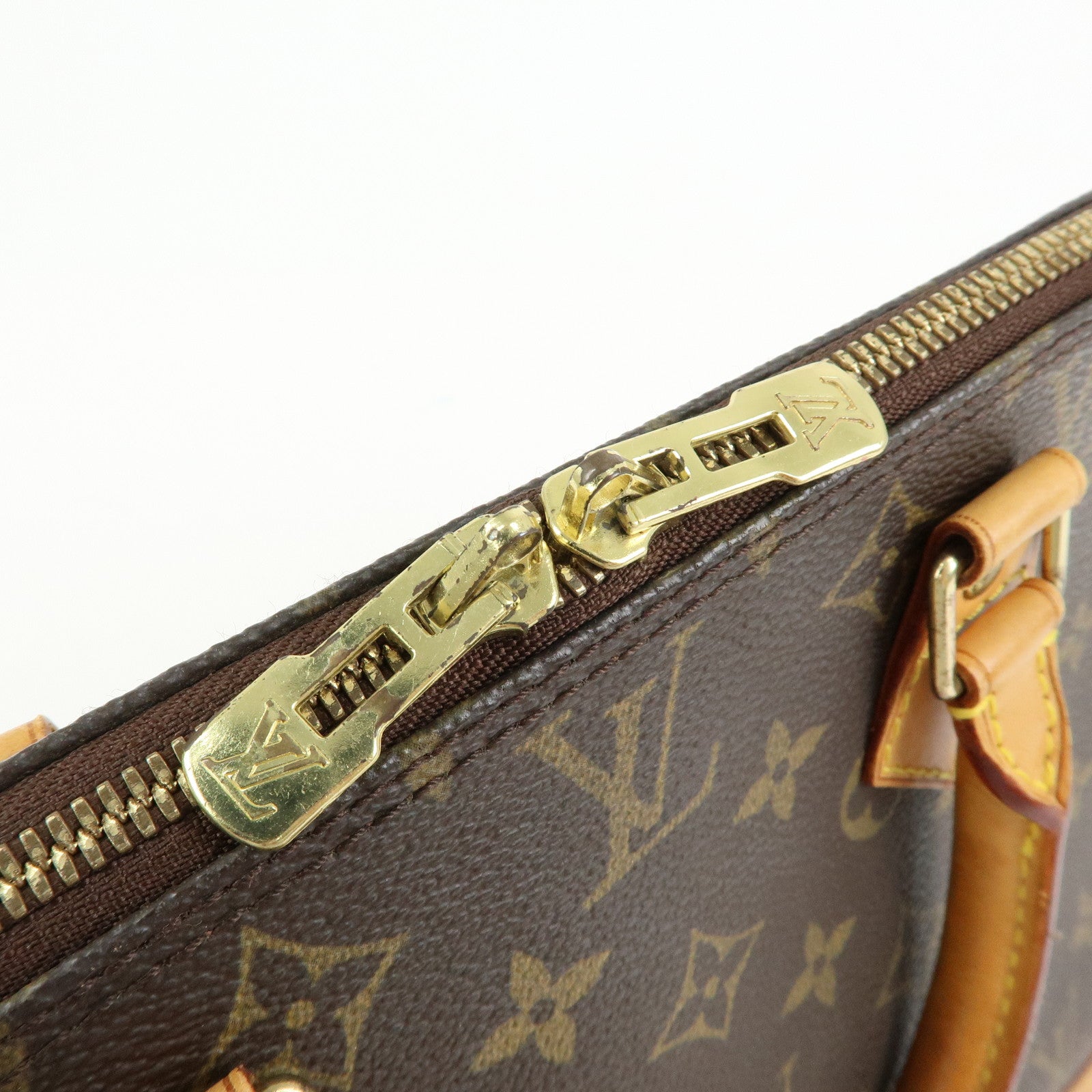 Louis Vuitton Monogram Alma PM Hand Bag Brown M51130