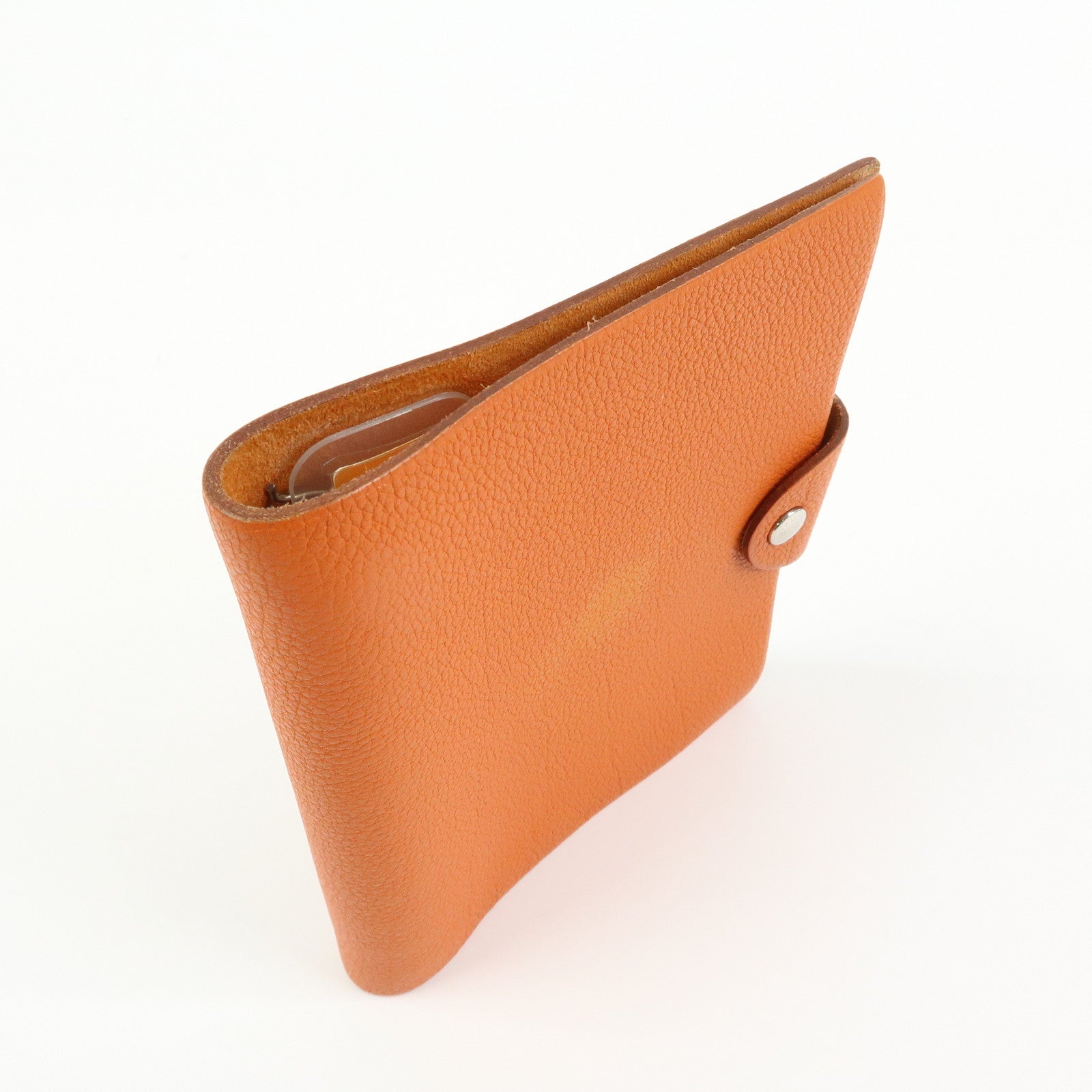 HERMES Ulysse PM Togo Leather Agenda Planner Cover ☐F Stamped